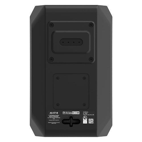 AtlasIED AS-5T-B AS Series 5.25" Surface Mount Speaker, Black