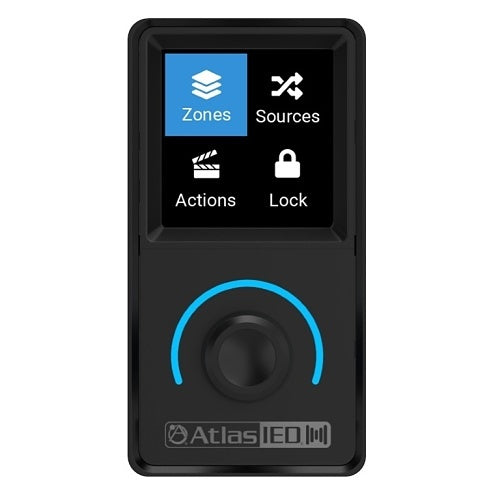 AtlasIED C-ZSV-US-B Zone Source and Volume Wall Controller, Black