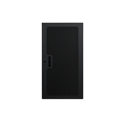 AtlasIED MPFD24-3 MPFD Series Micro Perforation Door, 3" Depth, 24 RU, Black