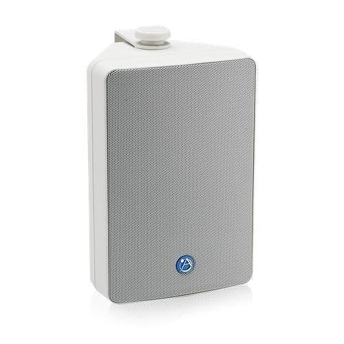 AtlasIED SM52TEN-WH EN54-24 Certified 5.25" 2-Way All Weather Speaker with 30W 70V/100V Transformer, White