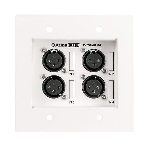 AtlasIED WTSD-XLR4 Wtsd XLR Input Wall Plate to Interface with A