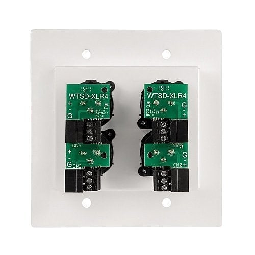 AtlasIED WTSD-XLR4 Wtsd XLR Input Wall Plate to Interface with A