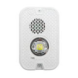 System Sensor P2GWKLED-P L-Series Outdoor Compact Wall-Mounted Horn Strobe, Plain, White