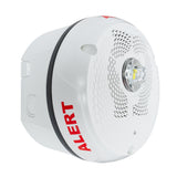 System Sensor SPSCWKLED-CLR-ALRT Outdoor LED Speaker Strobe Ceiling, Alert, White