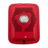 System Sensor SPSRKLED Outdoor LED Speaker Strobe Wall, Fire, Red