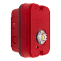 System Sensor SGRKLED-P Outdoor Compact Strobe, Wall Plain, Red
