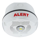 System Sensor SPSCWKLED-CLR-ALRT Outdoor LED Speaker Strobe Ceiling, Alert, White