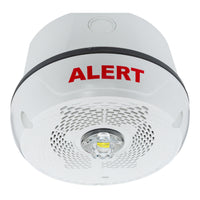 System Sensor SPSCWKLED-CLR-ALRT Outdoor LED Speaker Strobe Ceiling, Alert, White