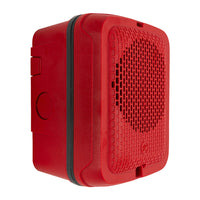 System Sensor SPRKL Outdoor Speaker Wall, Plain, Red