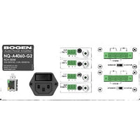 Bogen NQ-A4060-G2 4-Channel IP Audio Power Gen 2 Amplifiers, 60W at 25V/4ohms