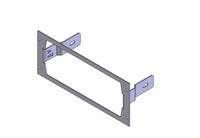 Havis C-EB35-XG2-1P 1-Piece Equipment Mounting Bracket, 3.5in Mounting Space, Fits Harris/L3Harris XG-25M model DM-M78B