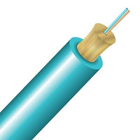 Cleerline TN002M3D9AR-B BendSafe Distribution Cable, Multimode, OM3, 2 Strand, Riser, Aqua, Cut to Order