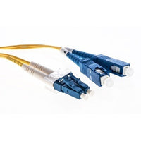 Cleerline 3DOS2LCSC02M-UPC XD Series Bend Performance Duplex Patch Cable, LC/UPC-SC/UPC, OS2, 3.0 mm Riser, Yellow, (2M) 6.6'
