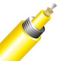 Cleerline TA012S2D9YP-B BendSafe Interlocking Armored Cable, Singlemode, OS2, 12 Strand, Distribution, Cut to Order