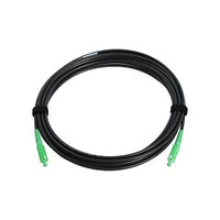 Cleerline SRGDSCSC150ft-APC Simplex Rugged SSF Drop Cable, SC/APC-SC/APC, OS2, 4.8 mm Riser I/O, Black, (45.7m) 150'