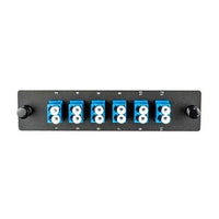 Cleerline SSF-LC12-SM-OS2 LGX Adapter Plate, 12 Fiber, Duplex, LC/UPC, 9 µm OS2, Blue