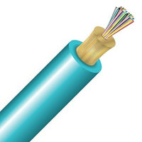 Cleerline 24STD50125MOM3P SSF Single Tube Micro-Distribution Cable LT, 24 Strand, Plenum I/O, 50/125, OM3, Aqua, Spool, 1000'