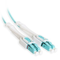Cleerline UOM3LCLC10M-UPC SSF Uniboot Patch Cable, LC/UPC-LC/UPC, OM3, 2.0 mm Riser, Aqua, (10M) 33'