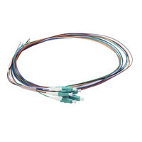 Cleerline PT-LC06-MM-1M BendSafe 900um Fiber Optic Pigtail Assembly, 6 Fiber, LC/UPC, 50 µm OM3, 1m