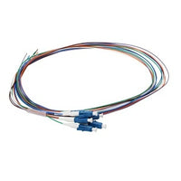 Cleerline PT-LC06-SM-1M Fiber Optic Pigtail Cable, (6) LC Connectors, Singlemode, 3.3' (1m)
