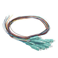 Cleerline PT-SC12-MM-1M BendSafe 900um Fiber Optic Pigtail Assembly, 12 Fiber, SC/UPC, 50 µm OM3, 1m