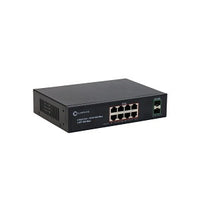 Cleerline SSF-2SFPx8RJ45POE-1G 2 x SFP to 8 x RJ45 PoE+ Gigabit Non-Managed Switch