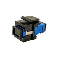 Cleerline SSF-SC-SMKIBK Fiber Optic Keystone Insert, Simplex SC to SC, Single-mode, Black