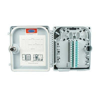Cleerline SSF-OTB12 Outdoor Fiber Optic Plastic Enclosure, Empty, Holds 12 SC Simplex or 12 LC Duplex Adapters