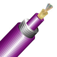 Cleerline TA024M4D9MP BendSafe Interlocking Armored Cable, Multimode, OM4, 24 Strand, Distribution, 1000'