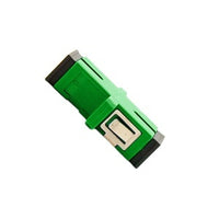 Cleerline SSF-SSCSC-SMAPCADP SC/APC Single-mode Simplex Standard Feed-Thru Adapter, Green
