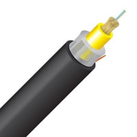 Cleerline 2RMD9125OS2R-B SFF Rugged Micro-Distribution Cable LT, 2 Strand, Riser I/O, 9/125, G657 A2/B2 OS2, Black, Cut to Order
