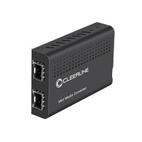 Cleerline SSF-SFP-SFP-CON10G 10G Base-X SFP+ to SFP+ Converter, AC US Power Supply