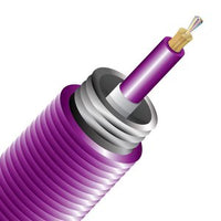 Cleerline 12IAD50125MOM4P-B 12 Strand SSF Interlocking Armored Micro-Distribution LT, Plenum, 50/125, OM4, 1'