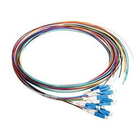 Cleerline PT-LC12-SM-3M Fiber Optic Pigtail Set, 12-Fiber OS2, Simplex LC/UPC to Blunt, 900 µm Buffered, (3.0m) 9.8'