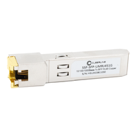 Cleerline SSF-SFP-UMRJ451G 1.25G SFP Copper Transceiver RJ45 1000Base-T, 100m Max Reach, with SGMII