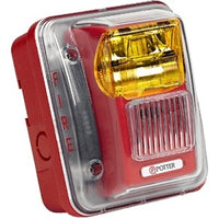 Potter CHS-24BR-WP Wall Mount Horn Strobe, Blue Lens