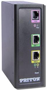 Patton CL1314R/L/EUI CopperLink Industrial 5.7 Mbps Long-Range Ethernet Extender, Local Unit, 4-Port