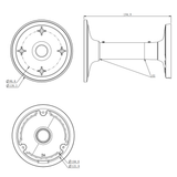 Speco CLT3 Ceiling Mount for O4DT5, O4B7M, O2VT1V, O2BFRM