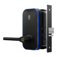 Centrios CEM100-TB-BSP-SC-KR Mortise Lock, Schlage Keyway, Taylor Bay Lever, Black Suede