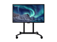 Clear Touch CTI-STAND-ADJM-E1 Adjustable Mobile Stand - Curve-Shaped Open Base with Motorized Height Adjustment