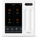 Brilliant BCP120US-WH2 Smart Home Control 2-Switch Panel, 2nd Gen, White