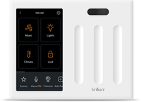 Brilliant BCP120US-WH3 Smart Home Control 3-Switch Panel, 2nd Gen, White