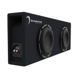 Diamond Audio DESMB8DA Diamond Elite DES Dual 8" Slot-Vented Active Subwoofer Enclosure