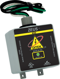 DITEK D50-277/4803Y Series Industrial AC Power Surge Protector Device, Surface Mount, 50kA / Phase