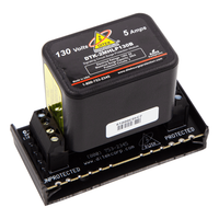 DITEK DTK-2MHLP130BWB Series Data and Signaling Circuit Surge Protector with Snap-Track Base, Short to Ground Notification, Mounting Base Included