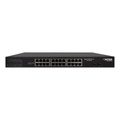 DITEK DTK-SW24PL 24-Port Gigabit Ethernet PoE+ Switch, SFP Ports and LCD Screen Passes