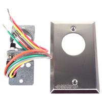 Dortronics 5141-24 5140 Series DPDT Alternate Action Key Switch on Single-Gang Plate