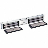 DynaLock 2022TJ22-US28-DSM2 2000 Series 1200 LB Holding Force Double Inswing Electromagnetic Lock with Door Status Switch, Satin Aluminum