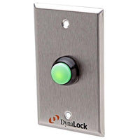 DynaLock 6171-BBX Weatherproof Push Button with Weatherproof Back Box, Blank Faceplate