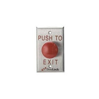 DynaLock 6290-US10B-NR-LED  Single Gang "PUSH TO EXIT" Palm Switch, Bi-Color LED